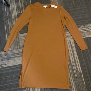 Long sleeved shirt dress